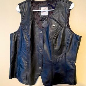 Authentic Womens Harley Davidson Leather Vest